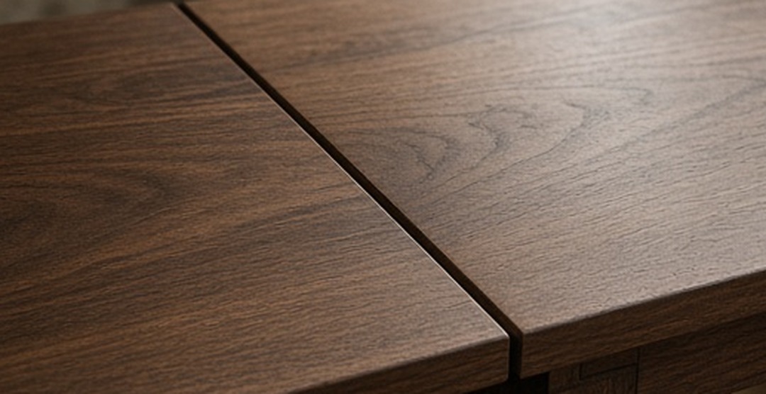 Two visibly separate tabletop planes