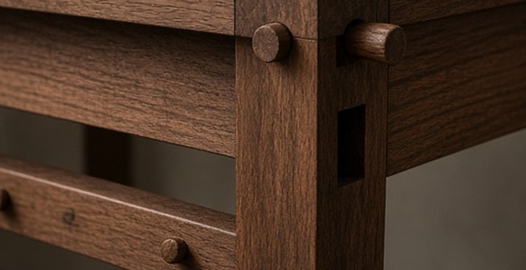 A clean table edge without counters or meters