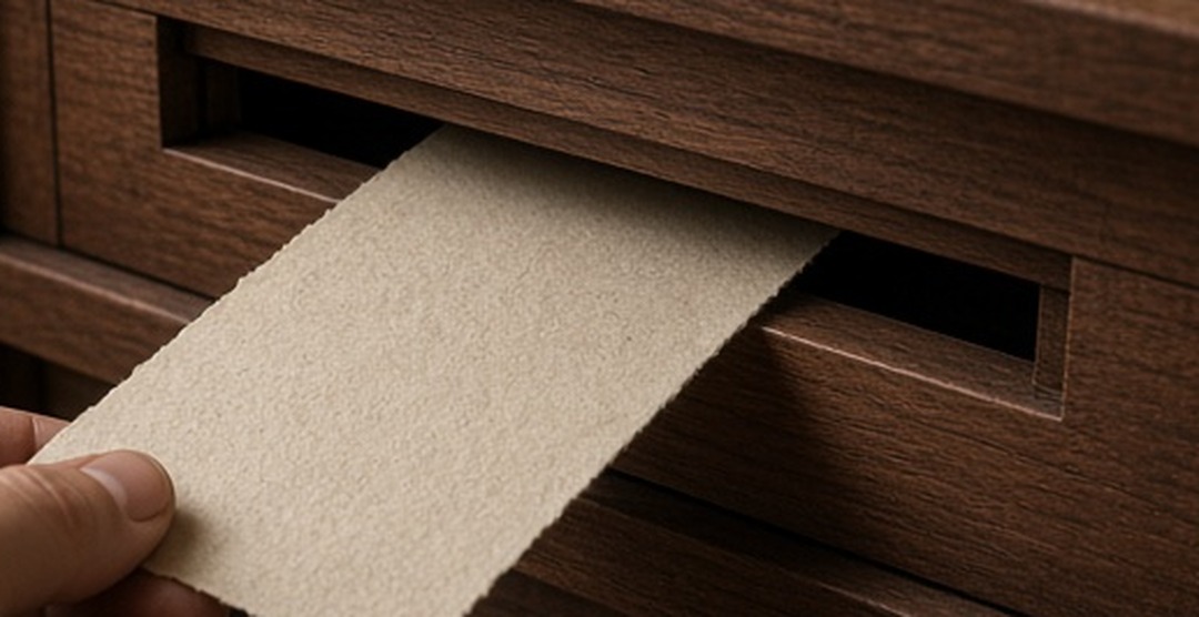 Table joinery visibly left unplugged